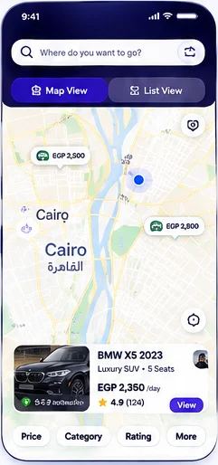 Drivexa.ai: البحث على الخريطة